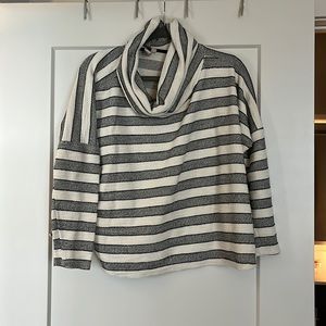 Dolan Striped Turtleneck Sweater Pullover